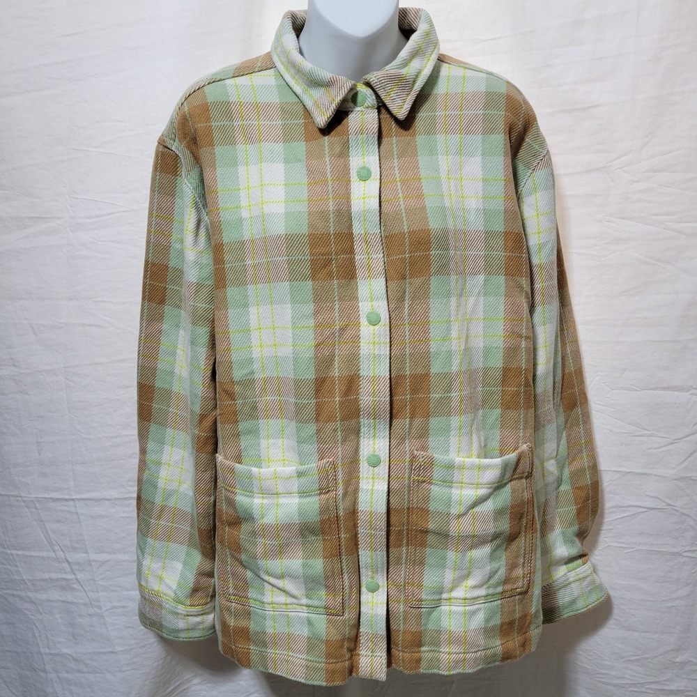 The North Face Women's Valley Twill Utility Shacket Size Large Misty Sage Lined
